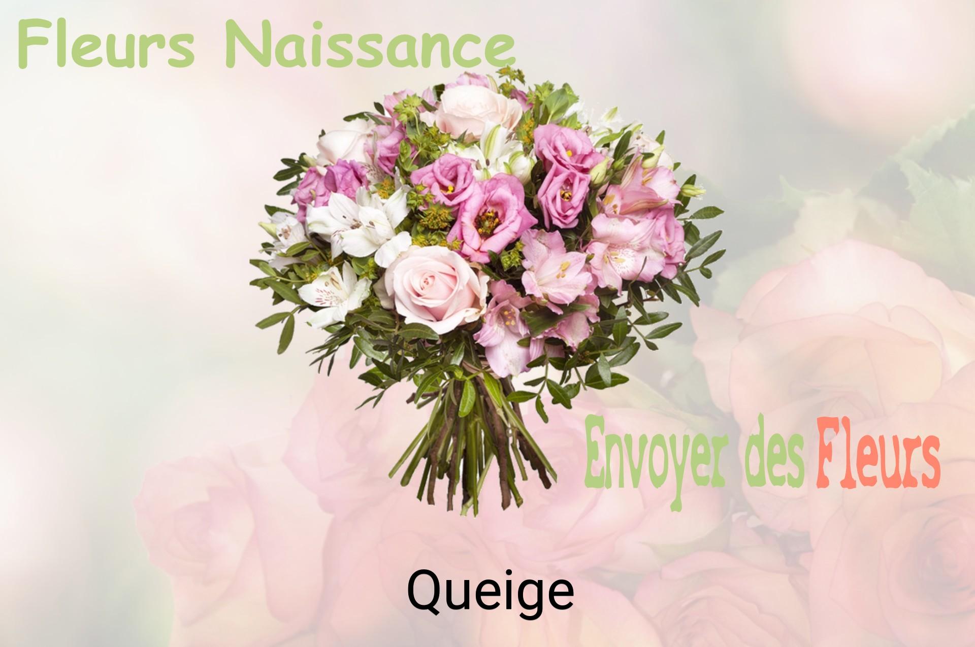 Bouquet de fleurs de naissance livré à Queige