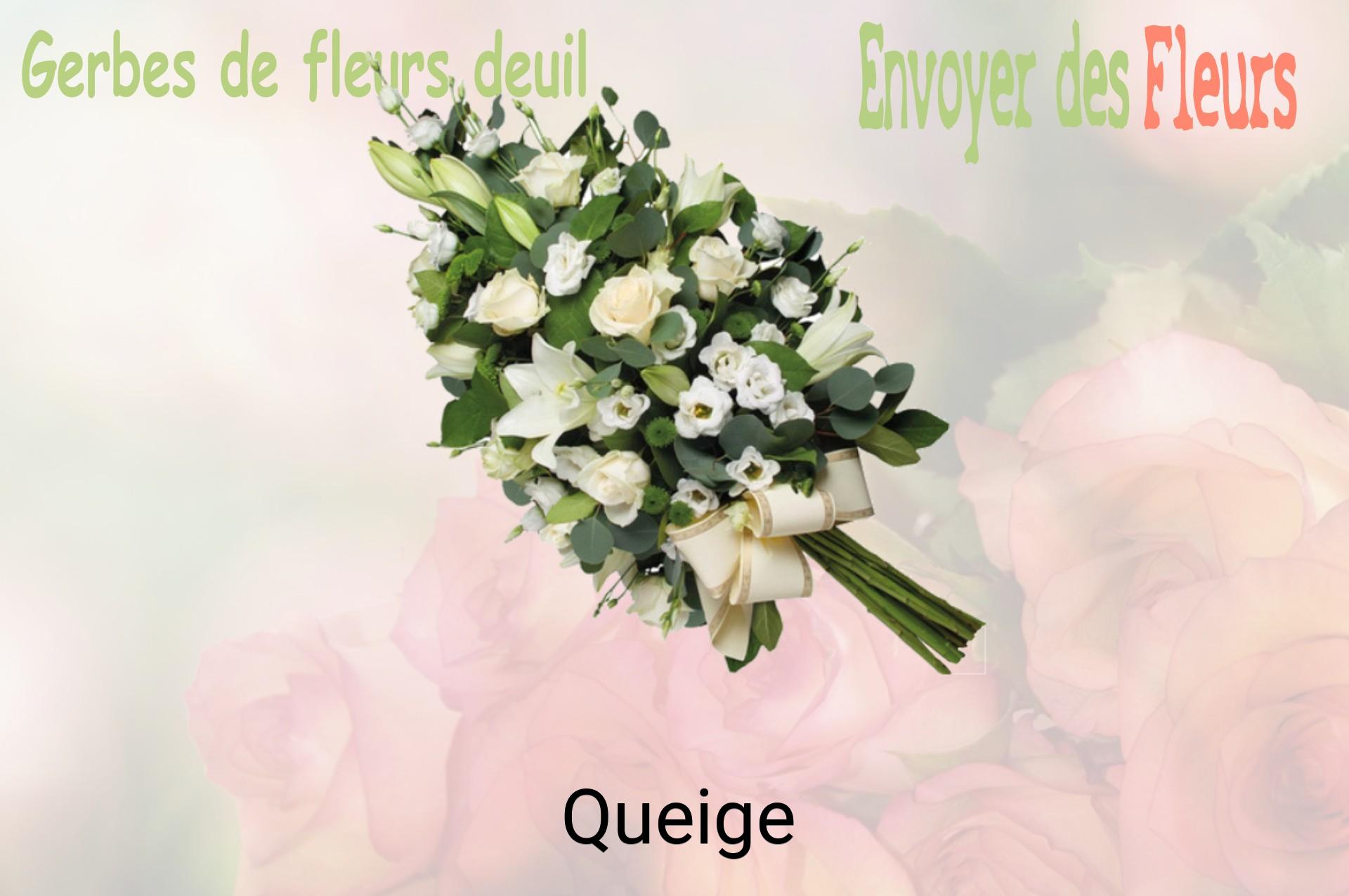 Gerbe de fleurs de deuil livrée à Queige